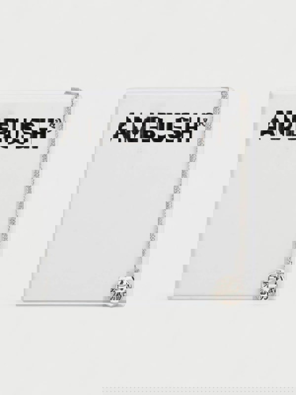 Ambush Smiley Charm Necklace Silver Coloured