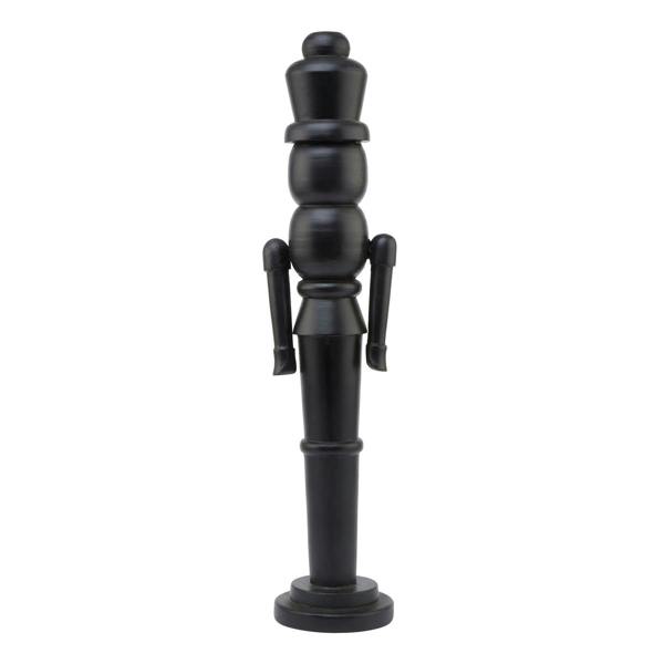 Hill Interiors Wooden Nutcracker Ornament - Black - 