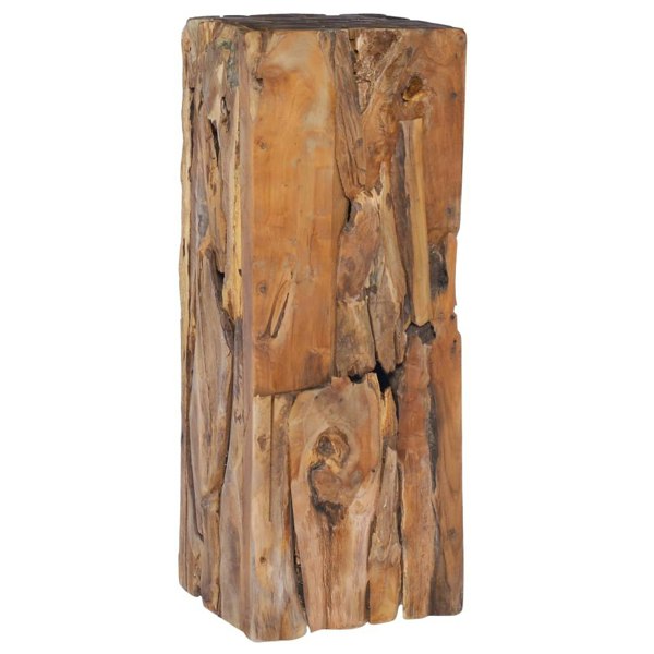 Berkfield Side Table 30x30x80 cm Solid Teak Wood
