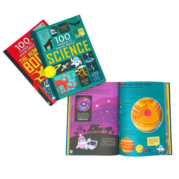 100 Things to Know About 3 Books Collection Set - Space, The Human Body, Science