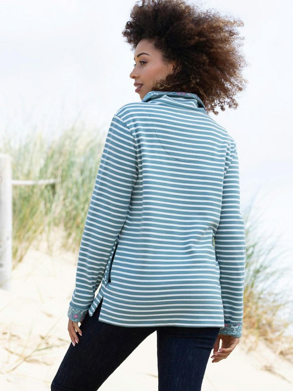 Kite Organic Weymouth Button Neck Sweatshirt