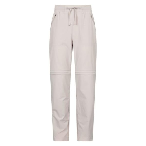 Mountain Warehouse Womens/Ladies Explorer Zip-Off Hiking Trousers - Beige - 