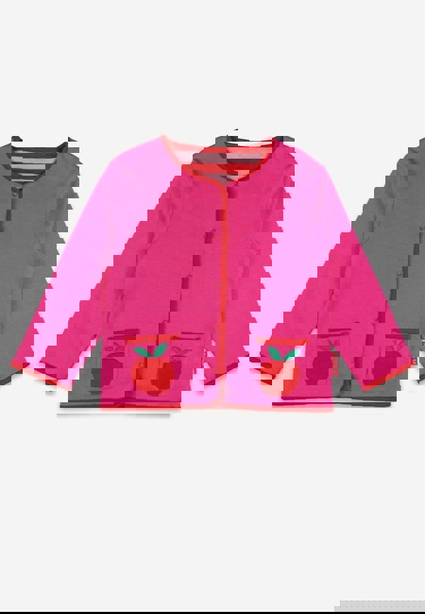 Organic Apple Applique Reversible Jacket - Toby Tiger