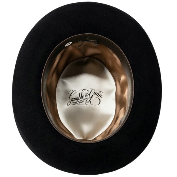 Gamble & Gunn Luxury Black Homburg