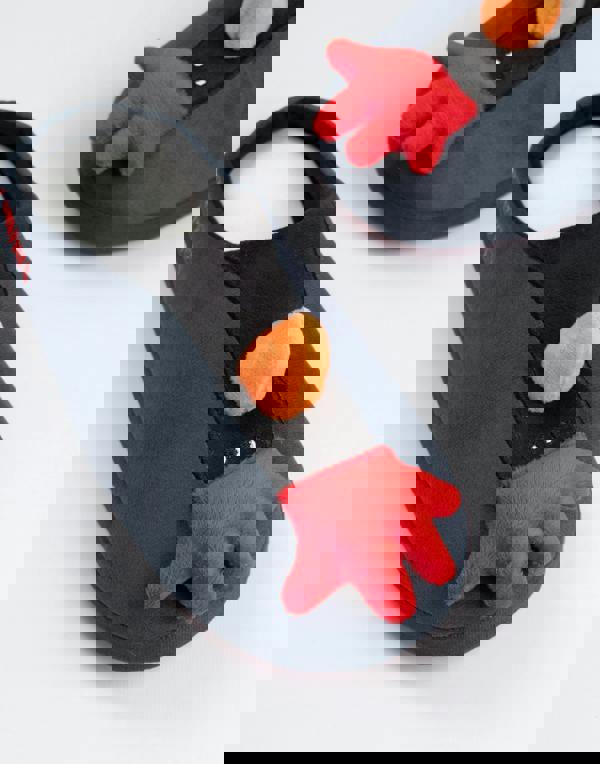 Wallace And Gromit Unisex Grey Feathers Mule Slippers