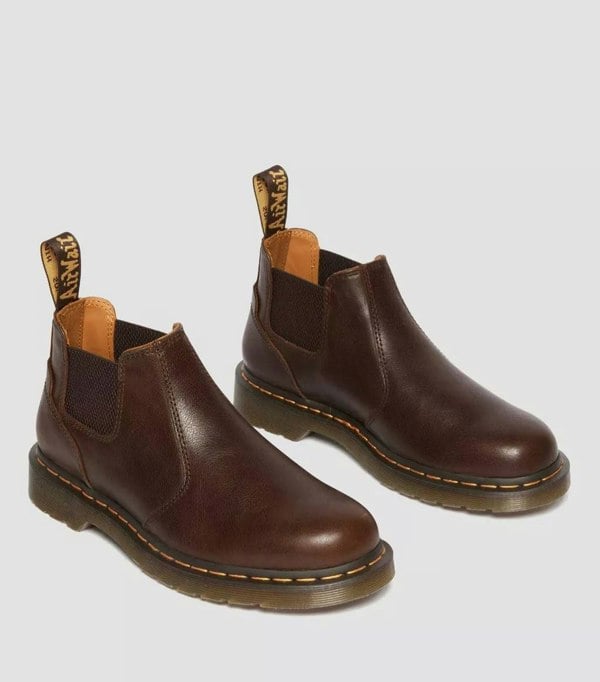 Dr. Martens 2976 Lo AR Rogue Leather Kelp Brown Boots
