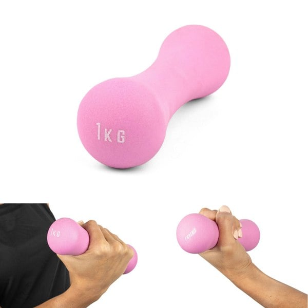Phoenix Fitness Neoprene Dumbbell Weight 1KG - Pink