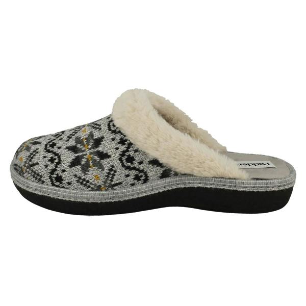 Padders Ladies Padders Lusekofte Detailed Mule Slippers Sorrel