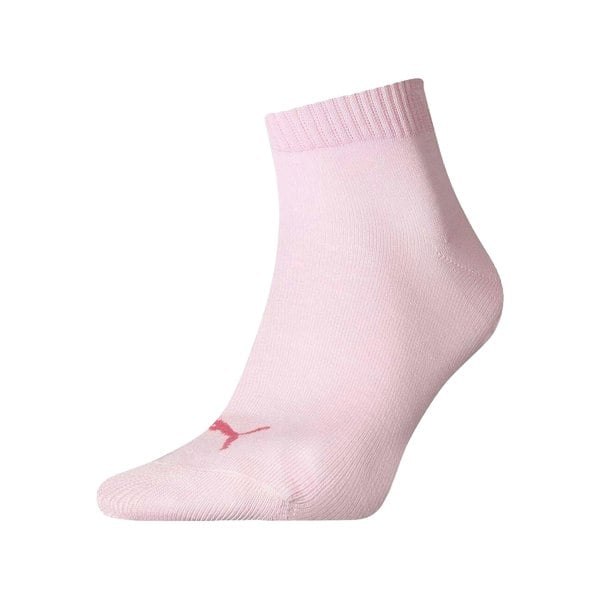 Puma Unisex Adult Quarter Training Ankle Socks (Pack of 3) - Pink