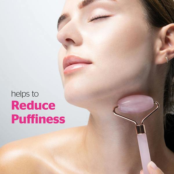 Brushworks Rose Resin Roller & Gua Sha