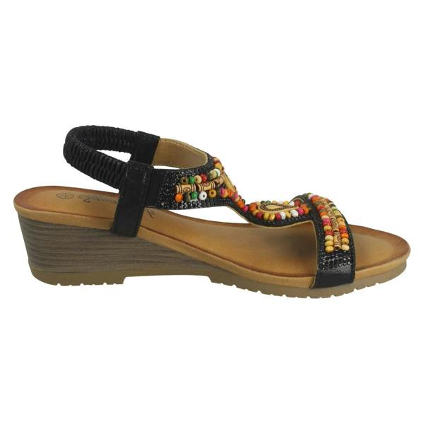 Savannah Ladies Savannah Wedge Heeled Sandals F12125