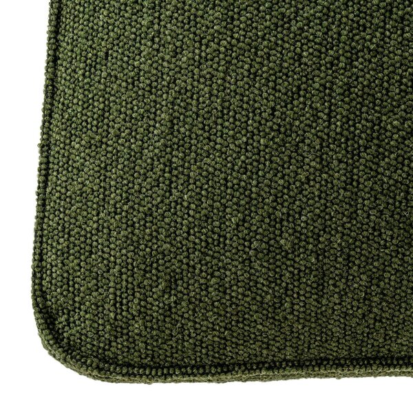 Wyld Haus Mirmande Mid Century Upholstered Curved Green Dining Chair with Wooden Legs