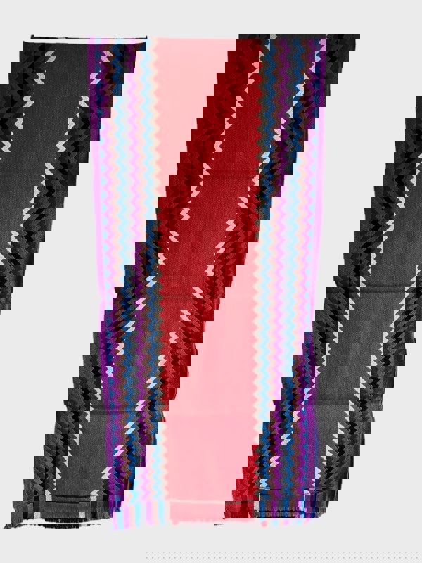 Missoni Wool Zigzag Multi Scarf Red