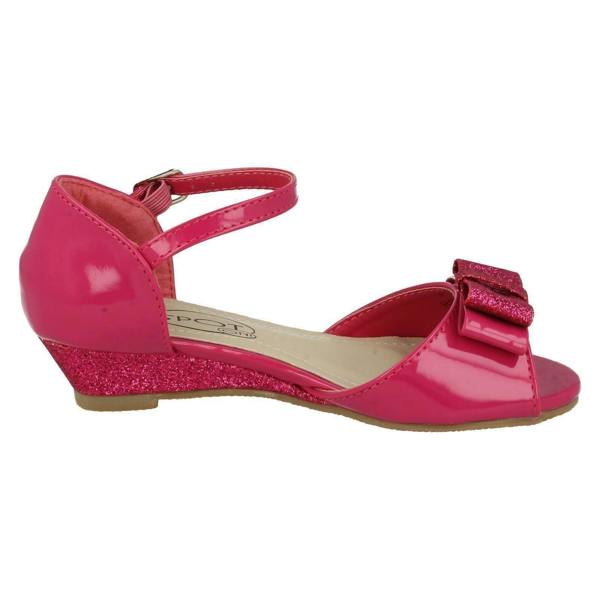 Spot On Girls Spot On Glitter Open Toe Sandals