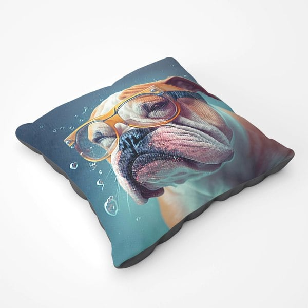 Warren Reed Bulldog Splashart Floor Cushion