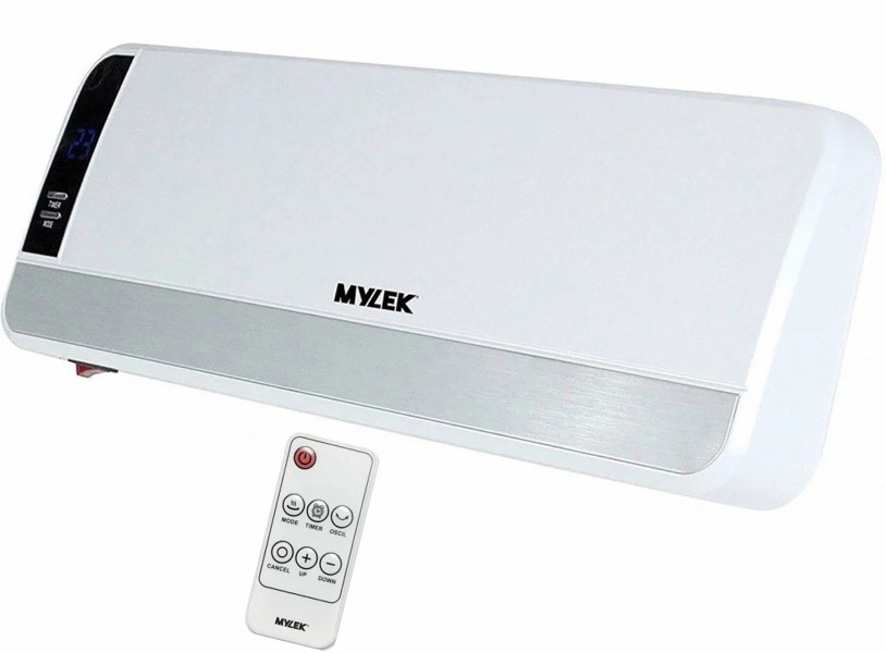 MYLEK Overdoor Heater 2kW Electric Downflow Over Door Air Curtain And Fan with Thermostat