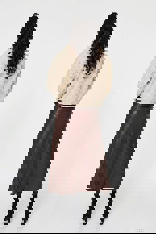 Beige | Collared Pocket Front Cropped Jacket
