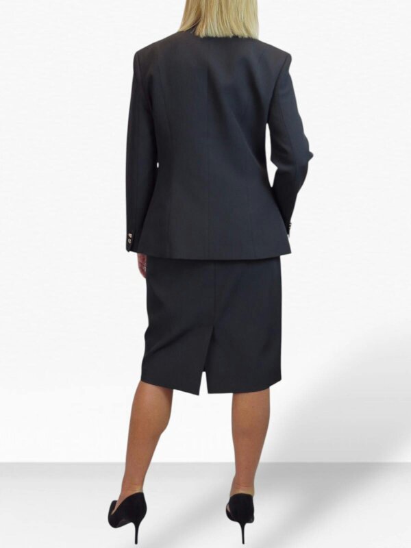 Paulo Due Women's 2 Piece V Neck Skirt Suit