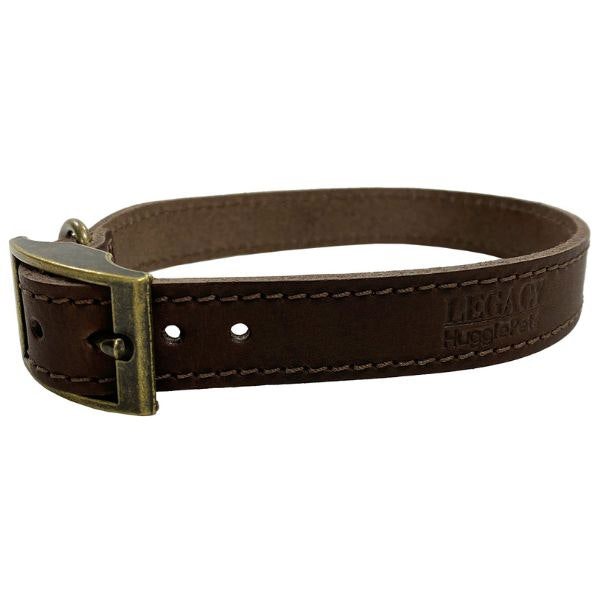 HugglePets Legacy Leather Dog Collar