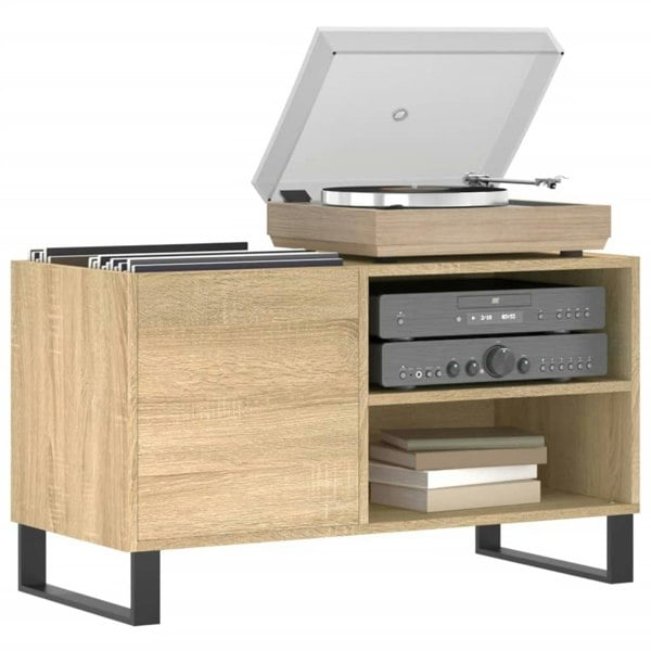 Berkfield Record Cabinet Sonoma Oak 85x38x48 cm Engineered Wood