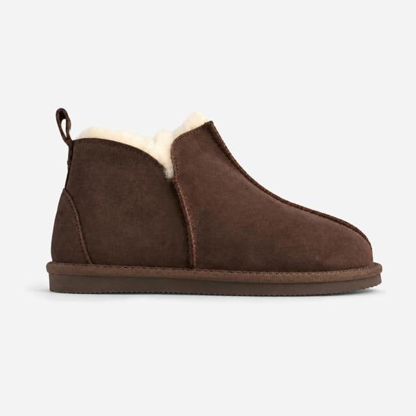 HOS Sheepskin TIA Slipper Boots Slipper Boots   in  Brown
