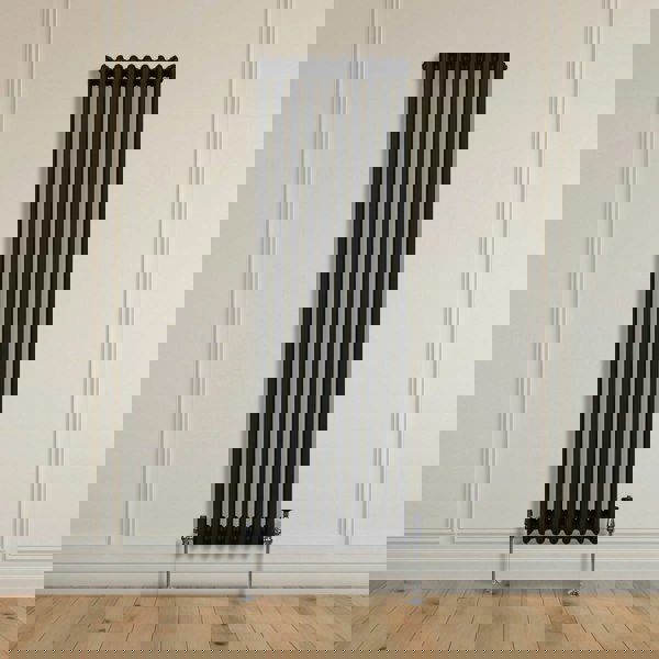 Monstershop Traditional 3 Column Radiator - 1800 x 472mm - Black