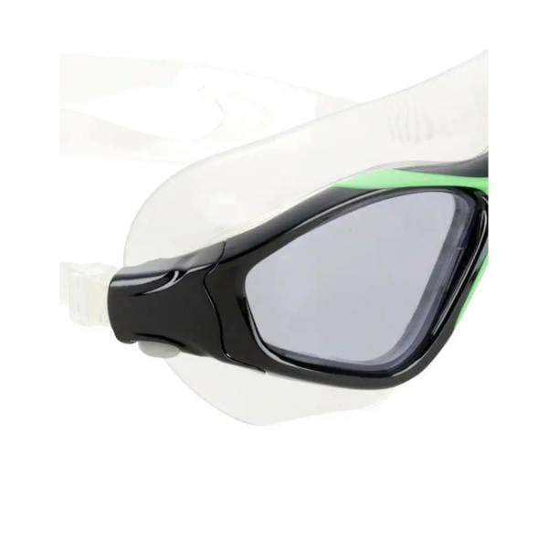 Aquafeel Endurance Pro III swim goggles in green and black with clear lens and silicone strap