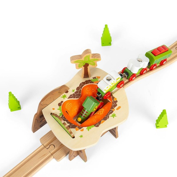 Bigjigs Rail Wooden Lava Pit Train Set Accessory