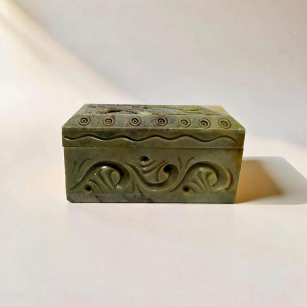 carved soapstone trinket box