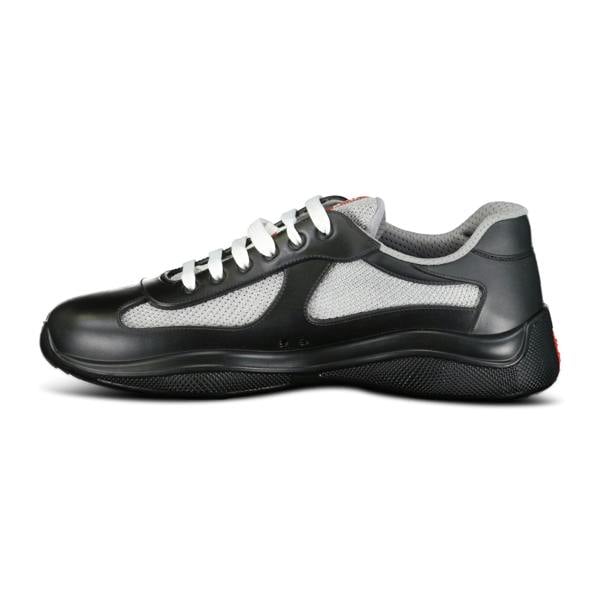 Prada Americas Cup Sneakers Black & Grey Mesh - chancefashionco