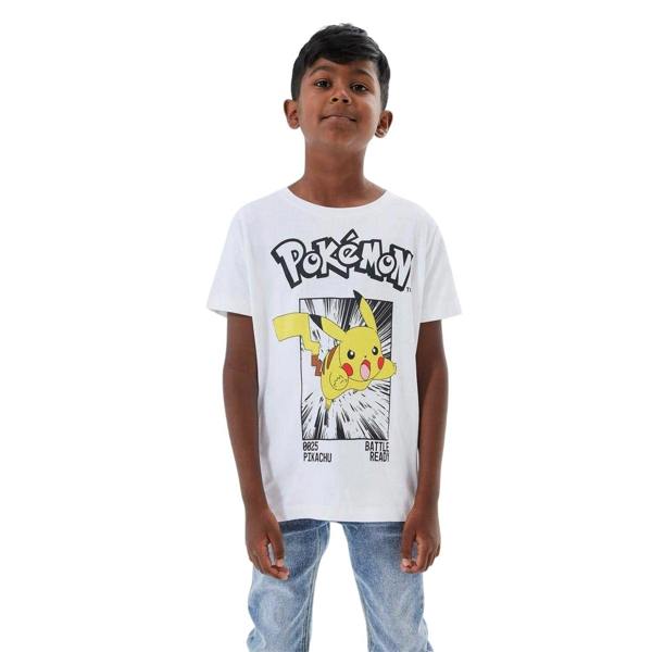 Name It Childrens/Kids Pikachu Pokemon T-Shirt - Bright White - 