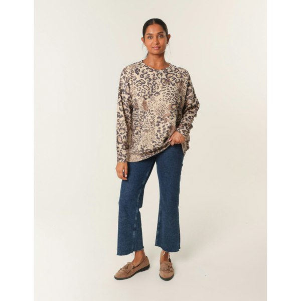 Blue Vanilla Cheetah Patterns Jumper