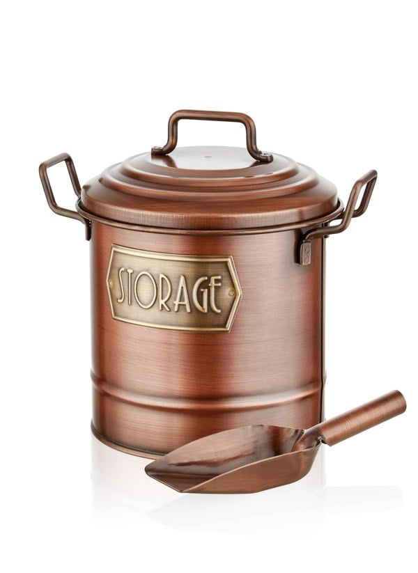 Rozi Copper Kitchen Storage Bin