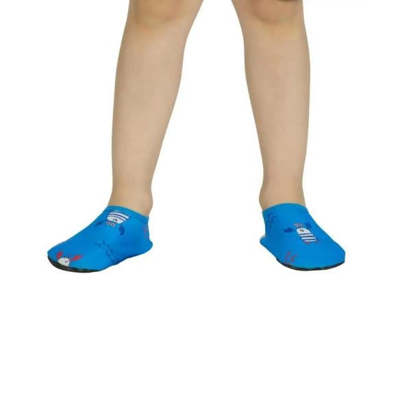 Zoggs Nautical Blue Kids Anti-Slip Pool Socks - Blue