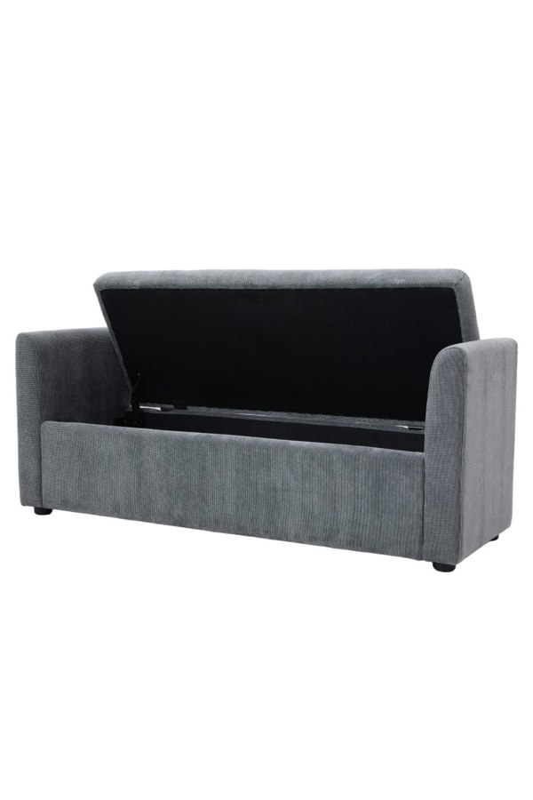 Living and Home Upholstered Storage Bench with 2 Pillow