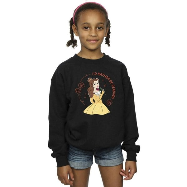 Disney Girls Beauty And The Beast I´d Rather Be Reading Sweatshirt - Black