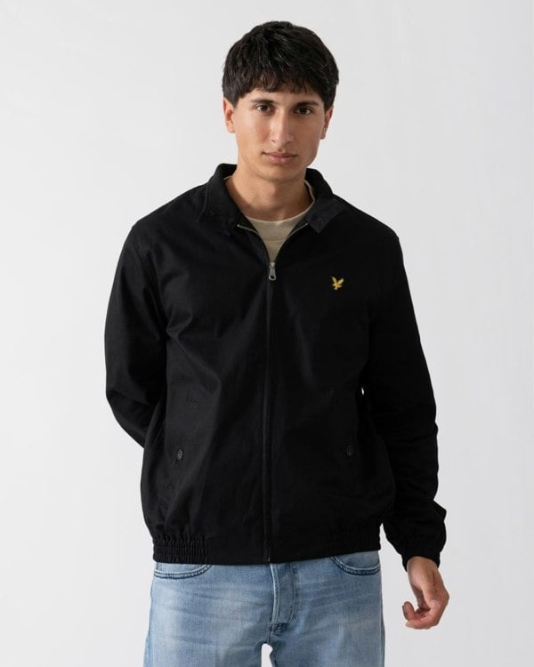 Lyle & Scott Mens Harrington Bomber Jacket - Z865 Jet Black
