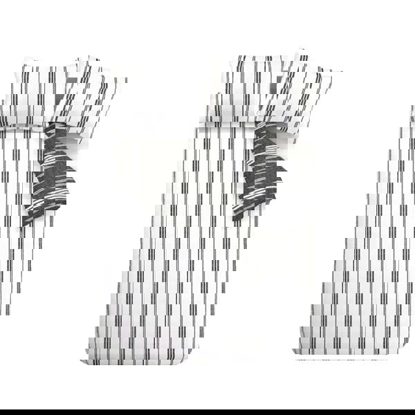 Catherine Lansfield Harbour Stripe Reversible Duvet Cover Set Black