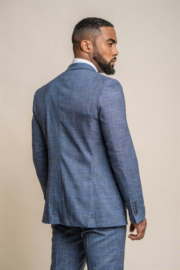 Phantom check blazer back