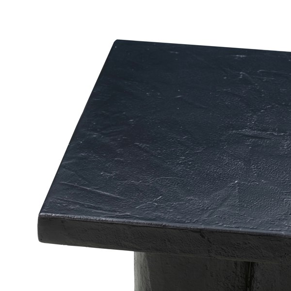 Furniture Edit Kayla Black Concrete Side Table