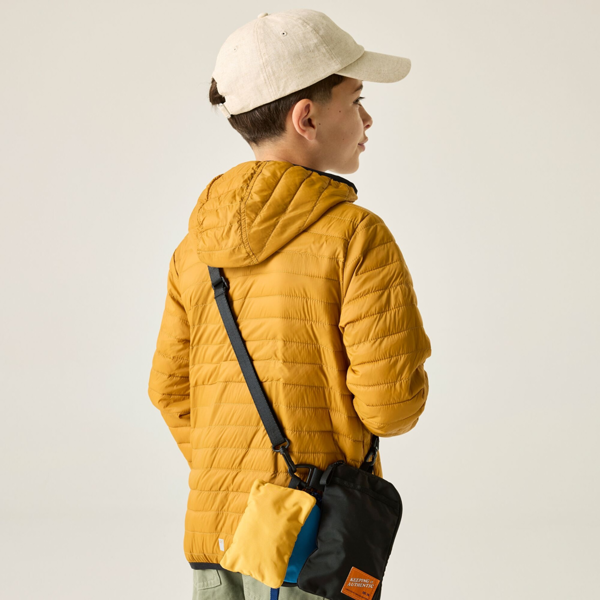 Regatta Kids Hillpack Hooded Jacket - Wood Brown