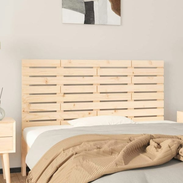 Berkfield Wall Headboard 146x3x63 cm Solid Wood Pine