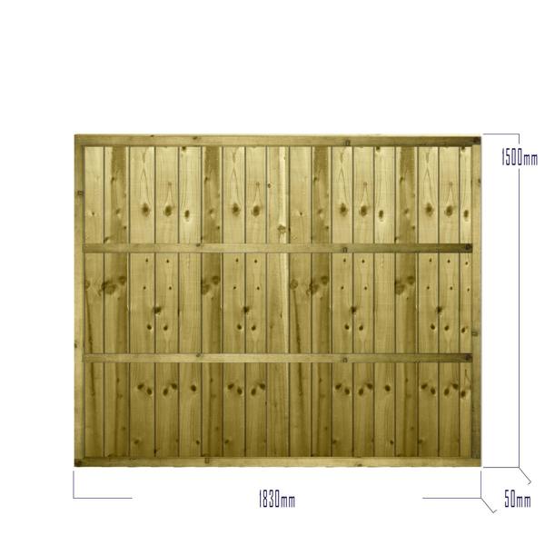 [amazon variation] feather edge fully framed fence panel [6ft x 1ft, 2ft, 3ft, 4ft] 0
