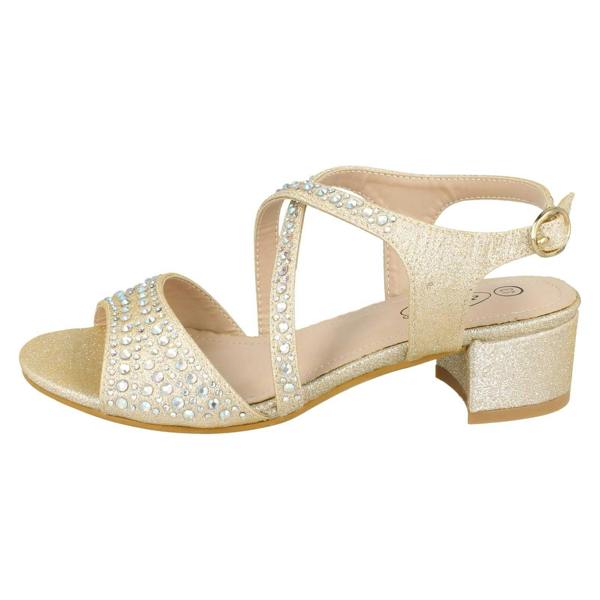 Spot On Girls Spot On Mid Heel Mule Sandals H1105
