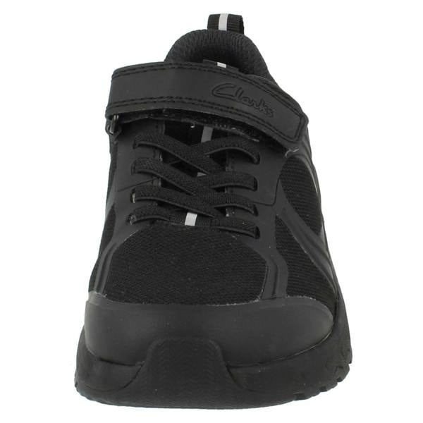 Clarks Boys Clarks Hook and Loop/Lace Up School Shoes Selva Edge