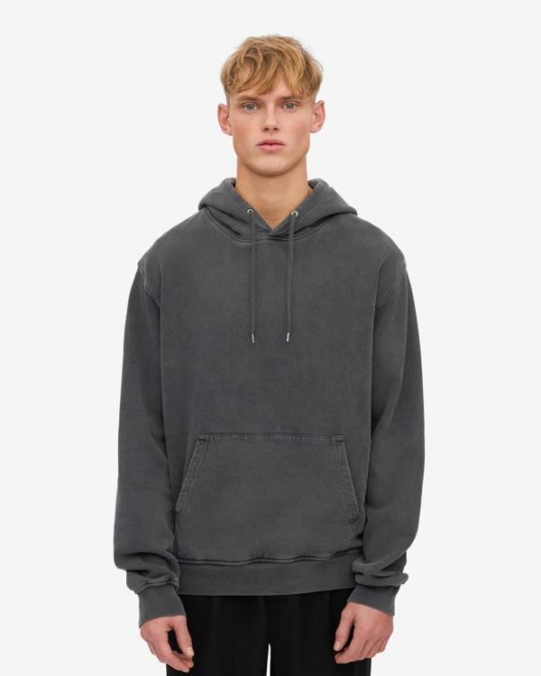 Colorful Standard Classic Organic Hoodie - Faded Black | CHO | Designer Unisex Hoodies - Faded Black - M - 5602991082871