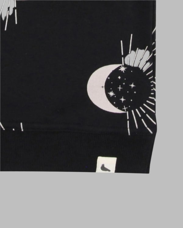 Black Astrology Print Sweatshirt - image 4