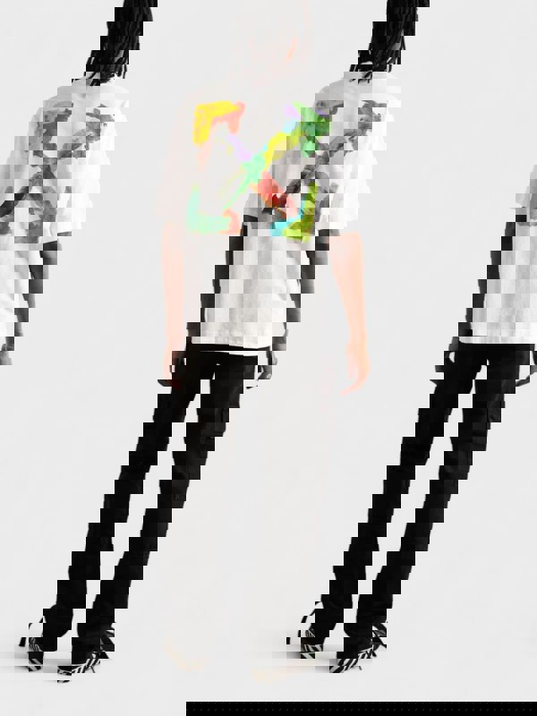 Off-White Brush Arrows Short Sleeve T Shirt White Multi