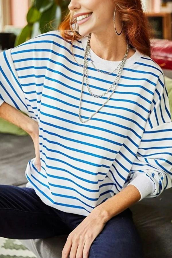Hoxton Gal Basic Soft-Textured Oversized Sweatshirt