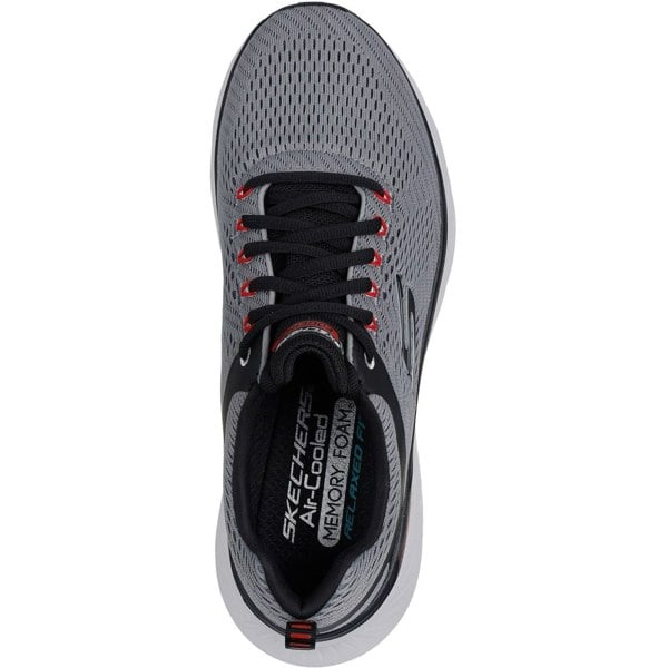 Skechers Relaxed Fit Edgeride Contention Polyester Men's Charcoal/Black Trainers